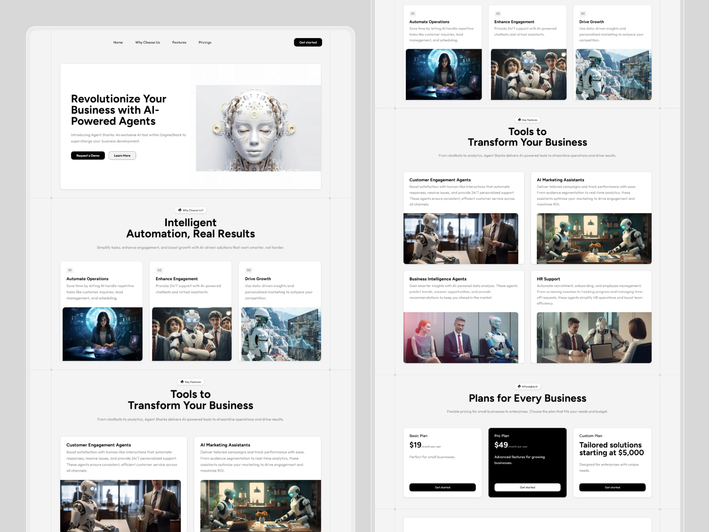 AgentSharks Business Website | Craftnotion