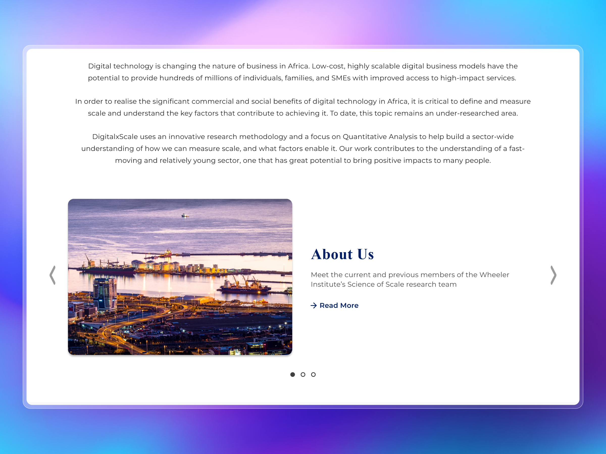 DigitalXScale | Wheeler Institute for Business and Development | Craftnotion