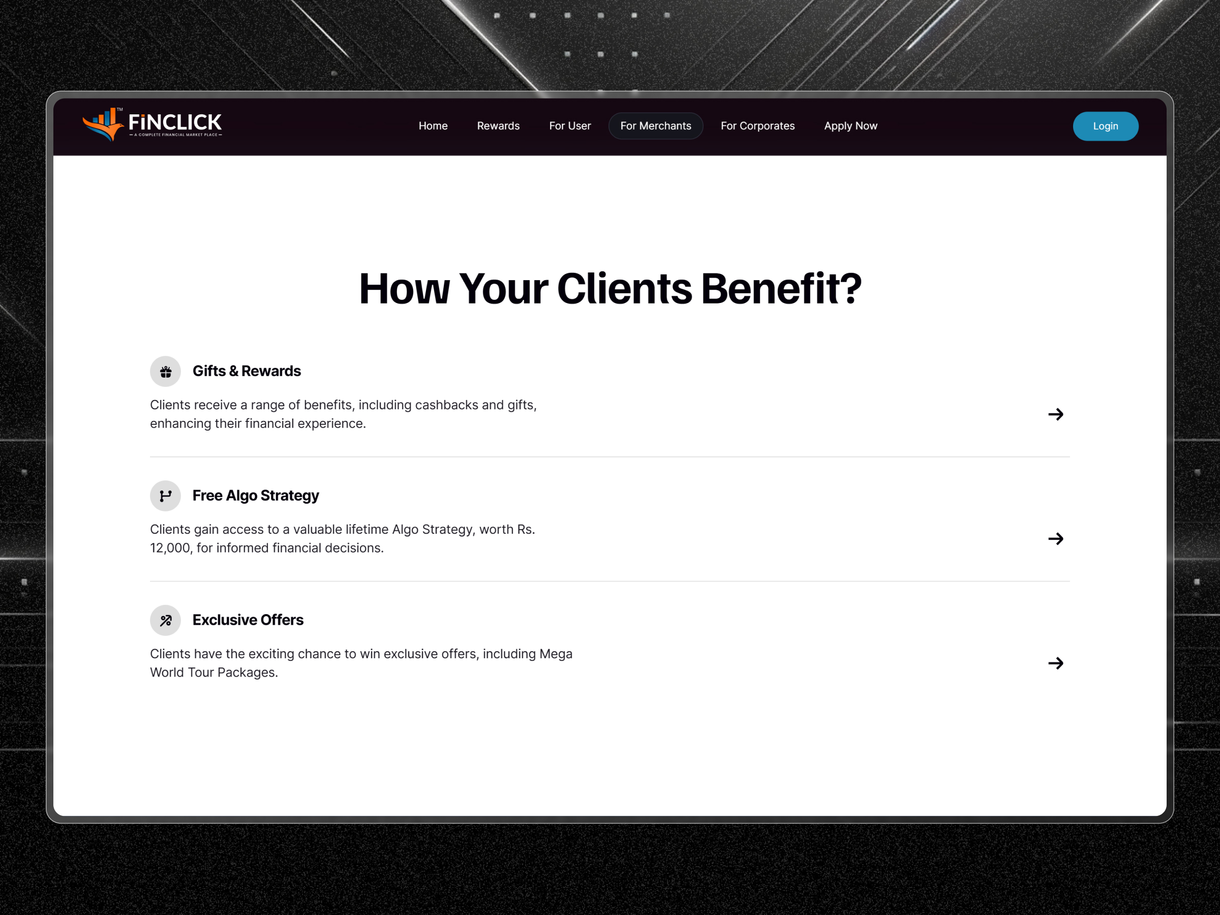Finclick Membership Platform | Craftnotion