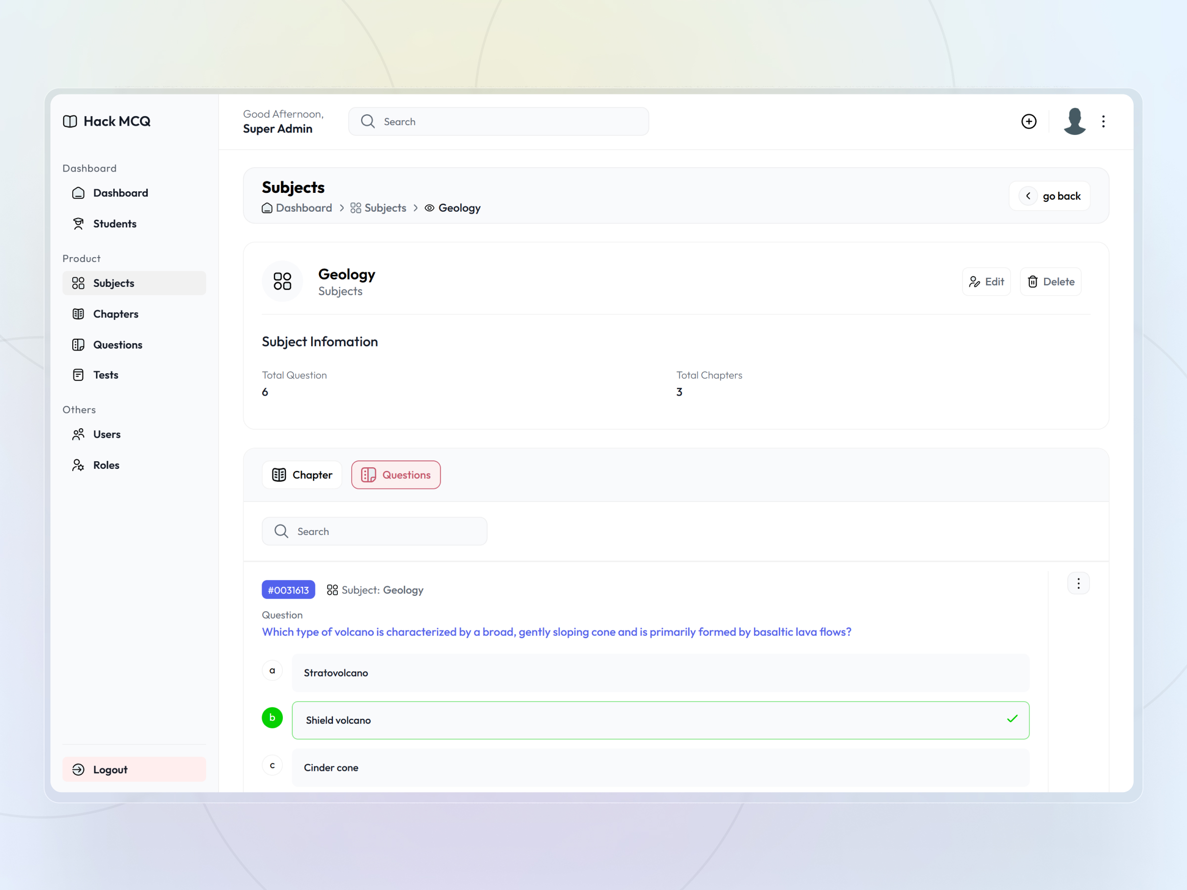 HackMCQ Adaptive Exam Practice Platform