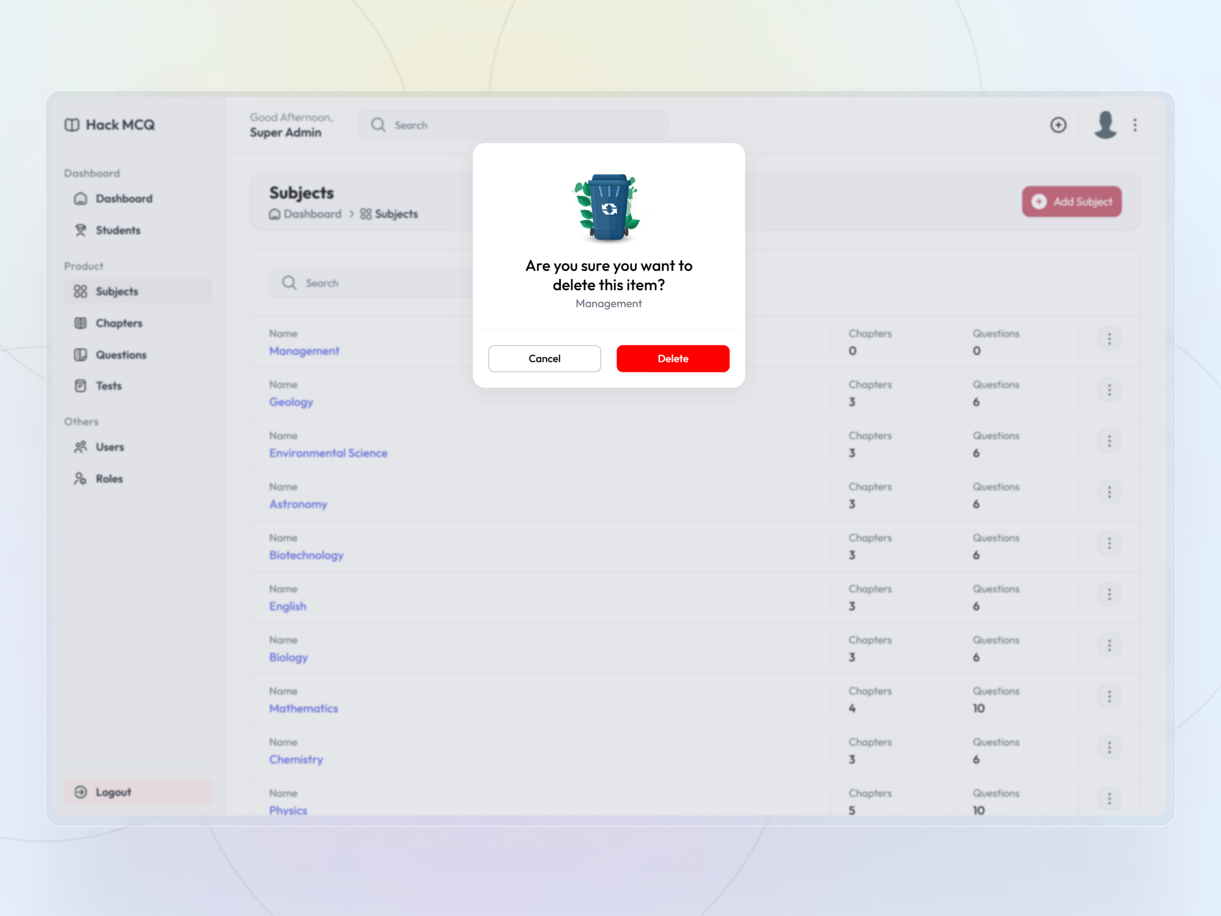 HackMCQ Adaptive Exam Practice Platform