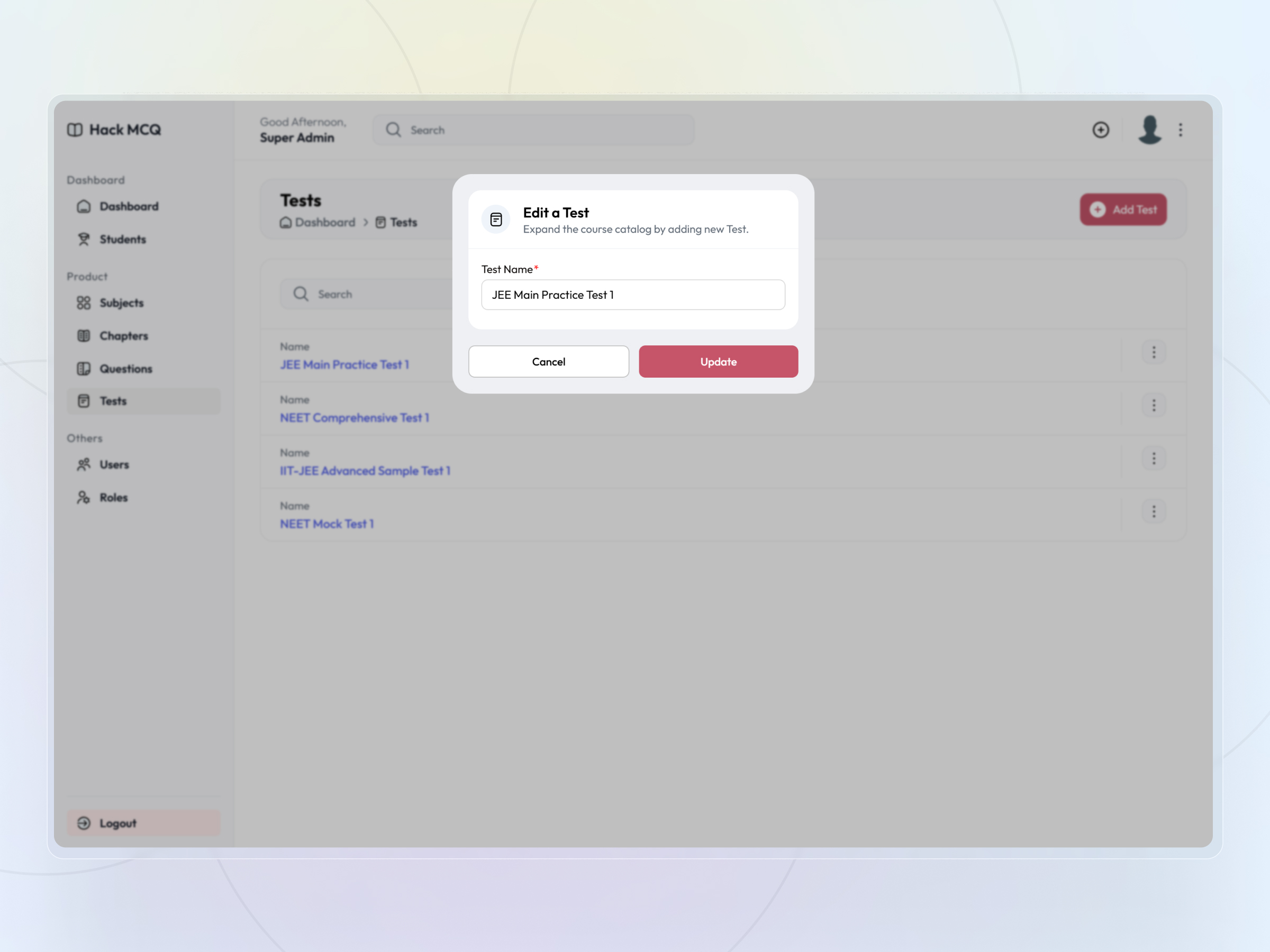 HackMCQ Adaptive Exam Practice Platform
