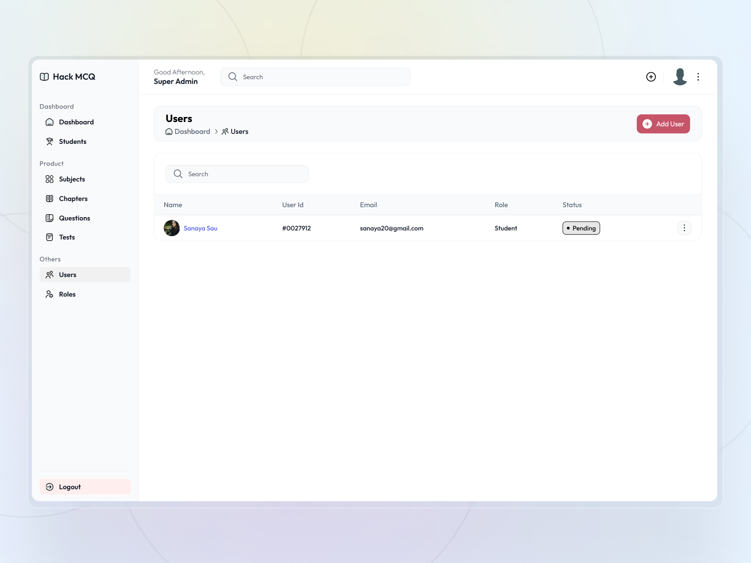 HackMCQ Adaptive Exam Practice Platform