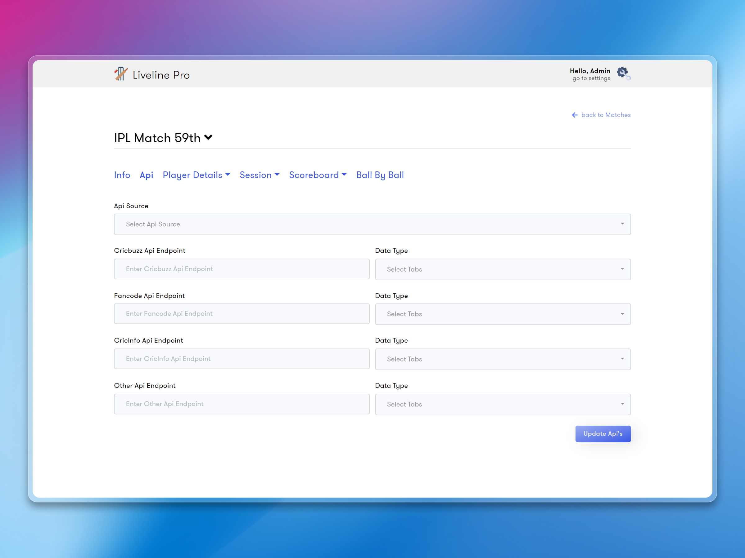 Live Line Dashboard | Craftnotion