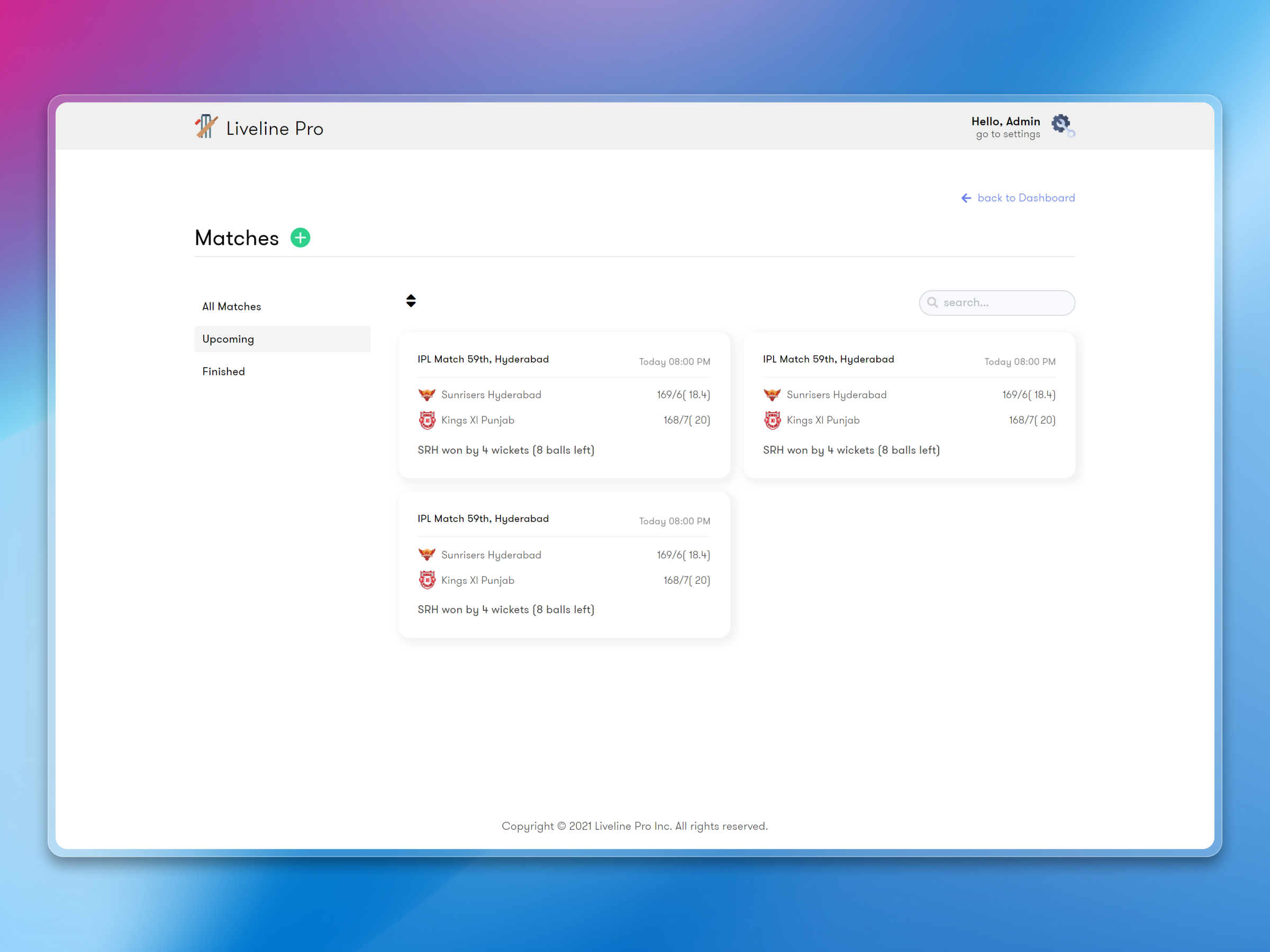Live Line Dashboard | Craftnotion