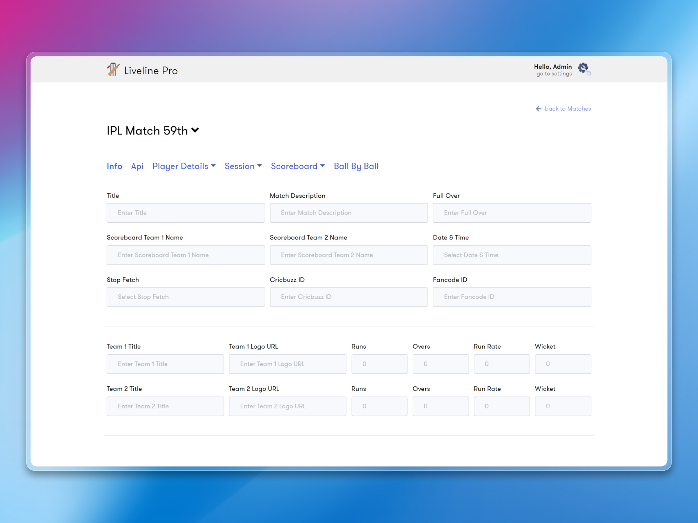 Live Line Dashboard | Craftnotion