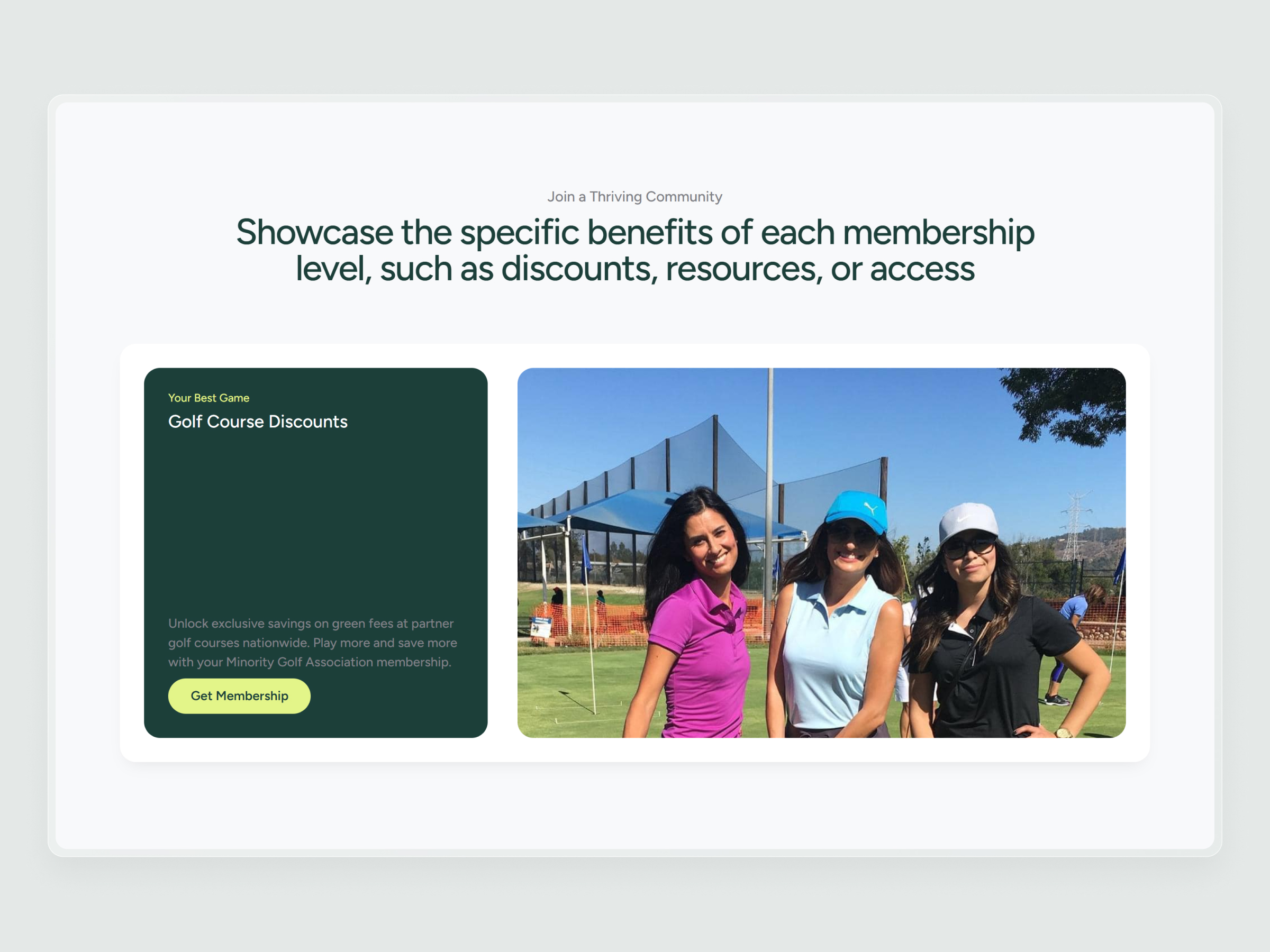 Minority Golf Association Website | Craftnotion