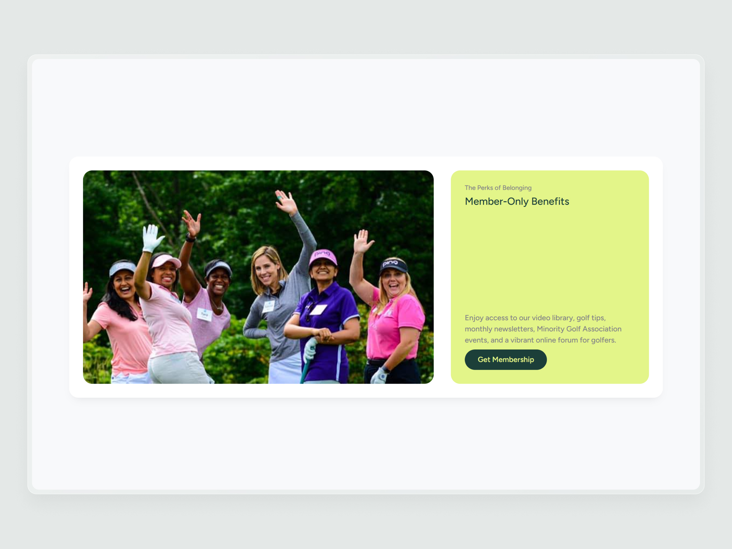 Minority Golf Association Website | Craftnotion