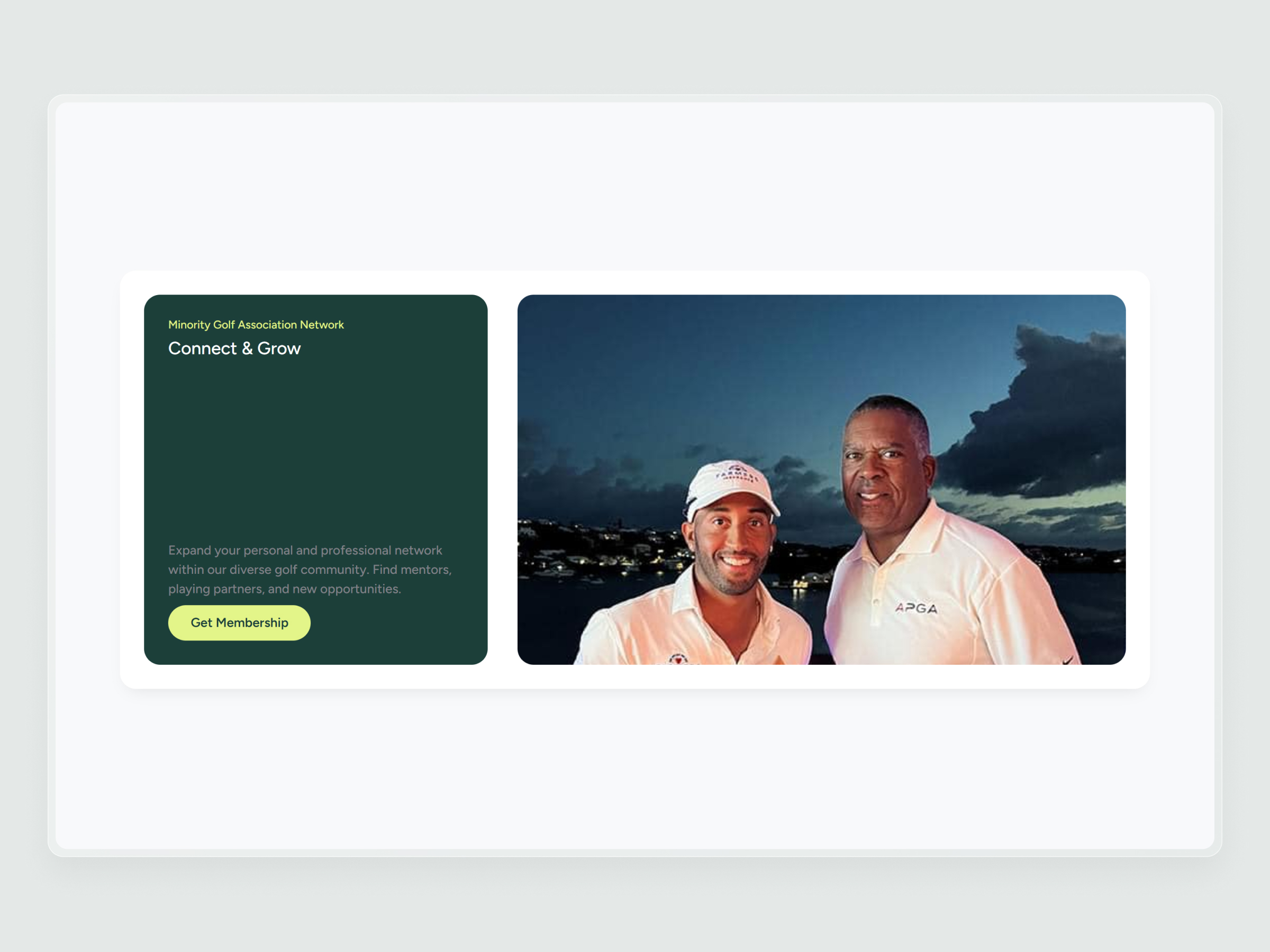 Minority Golf Association Website | Craftnotion