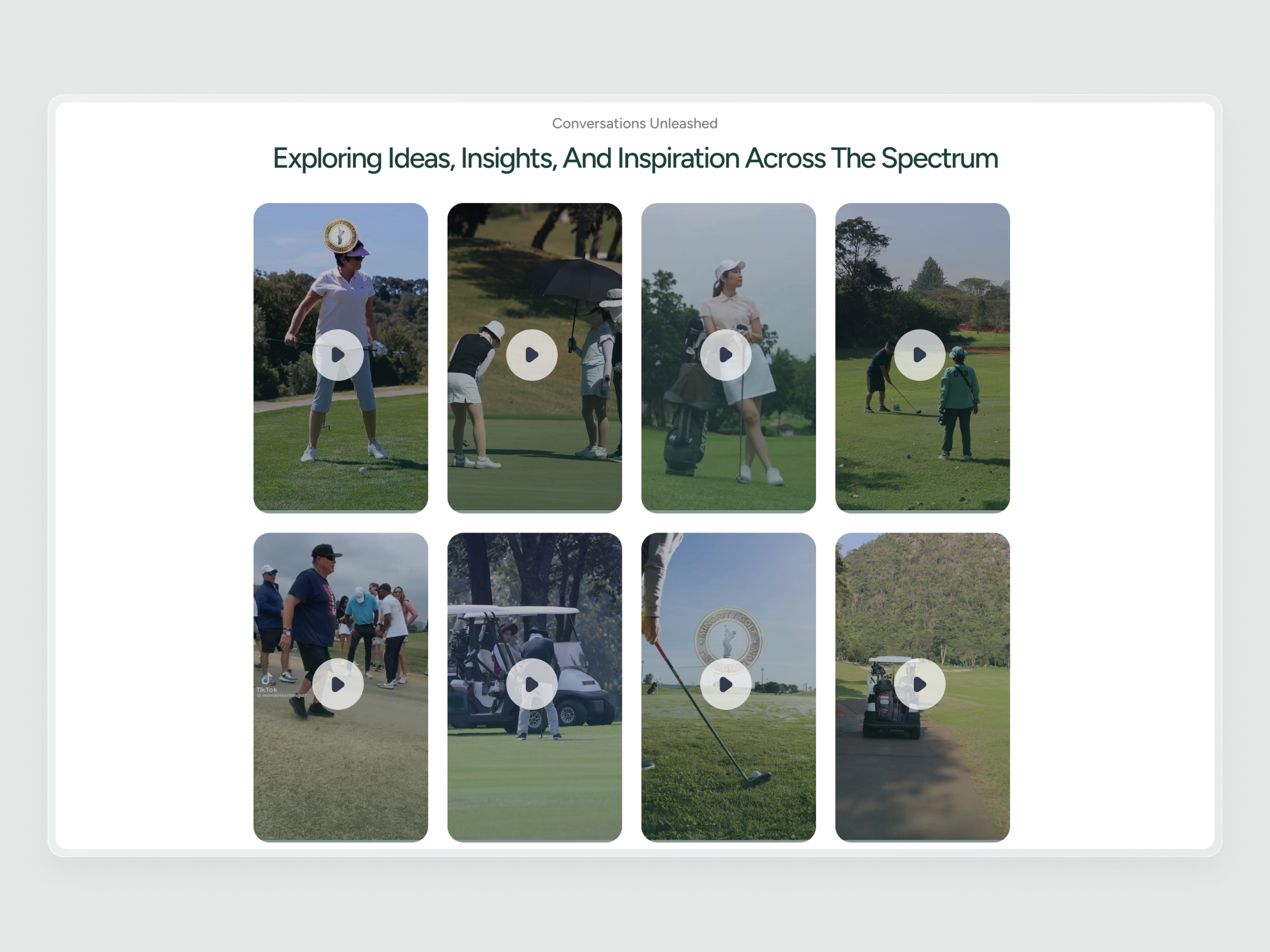 Minority Golf Association Website | Craftnotion