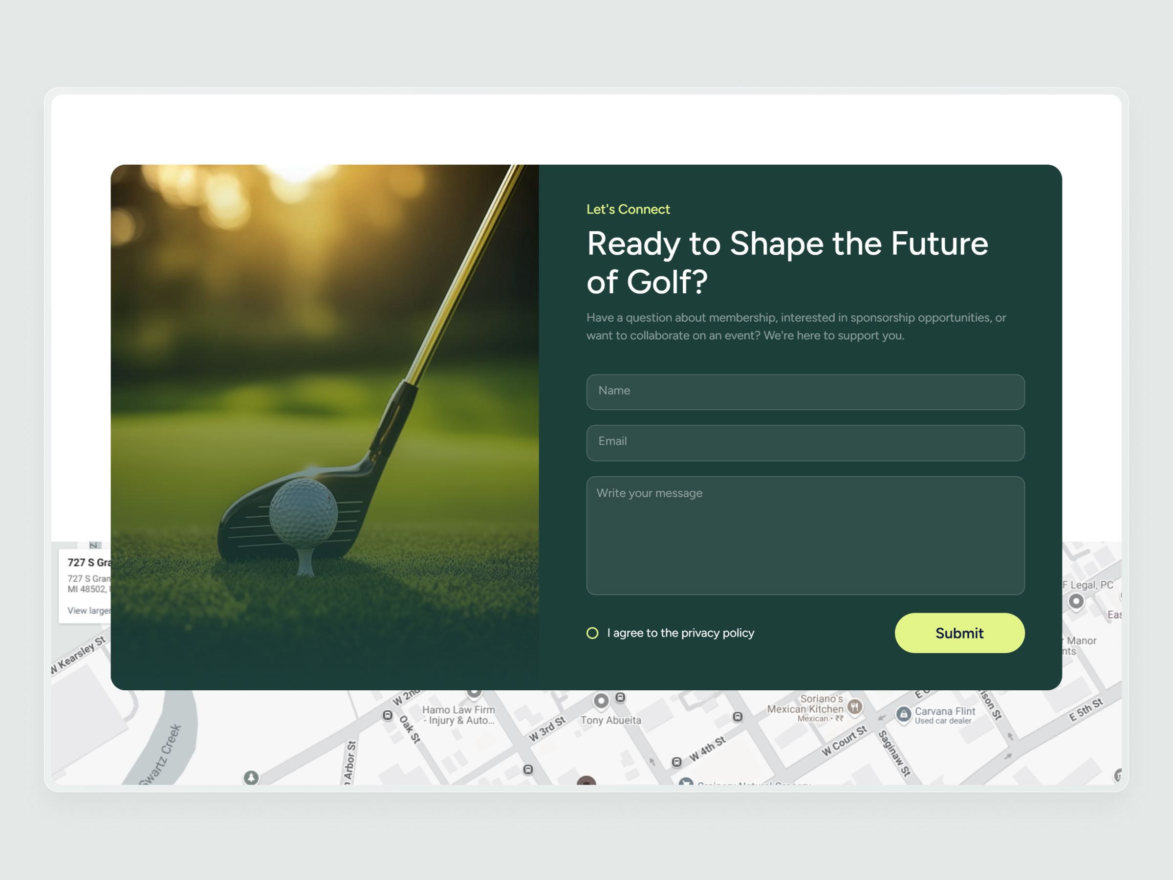Minority Golf Association Website | Craftnotion