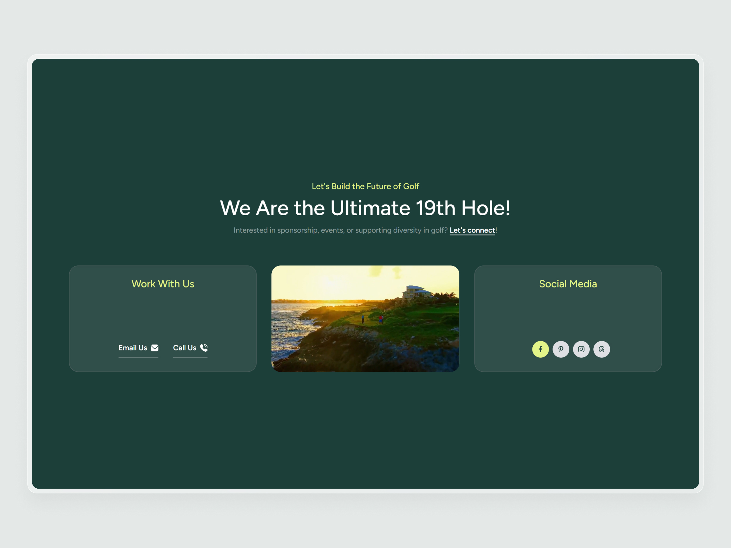 Minority Golf Association Website | Craftnotion