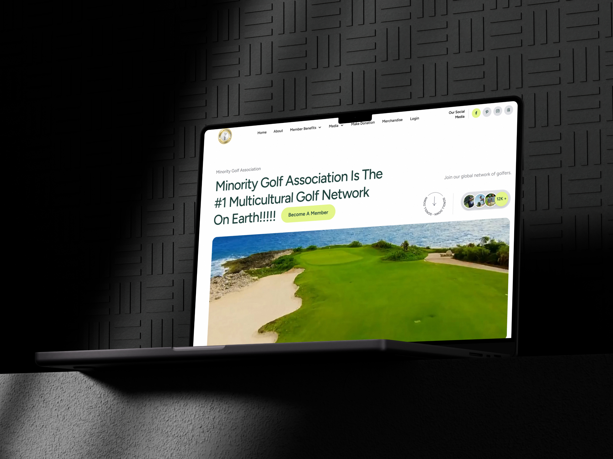 Minority Golf Association Website | Craftnotion