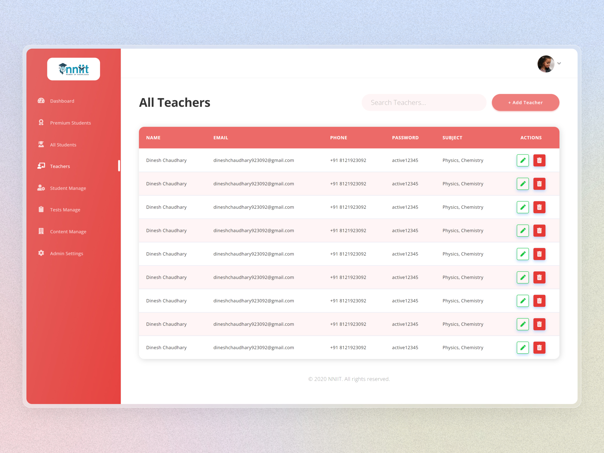 NNIIT Learning Management System | Craftnotion