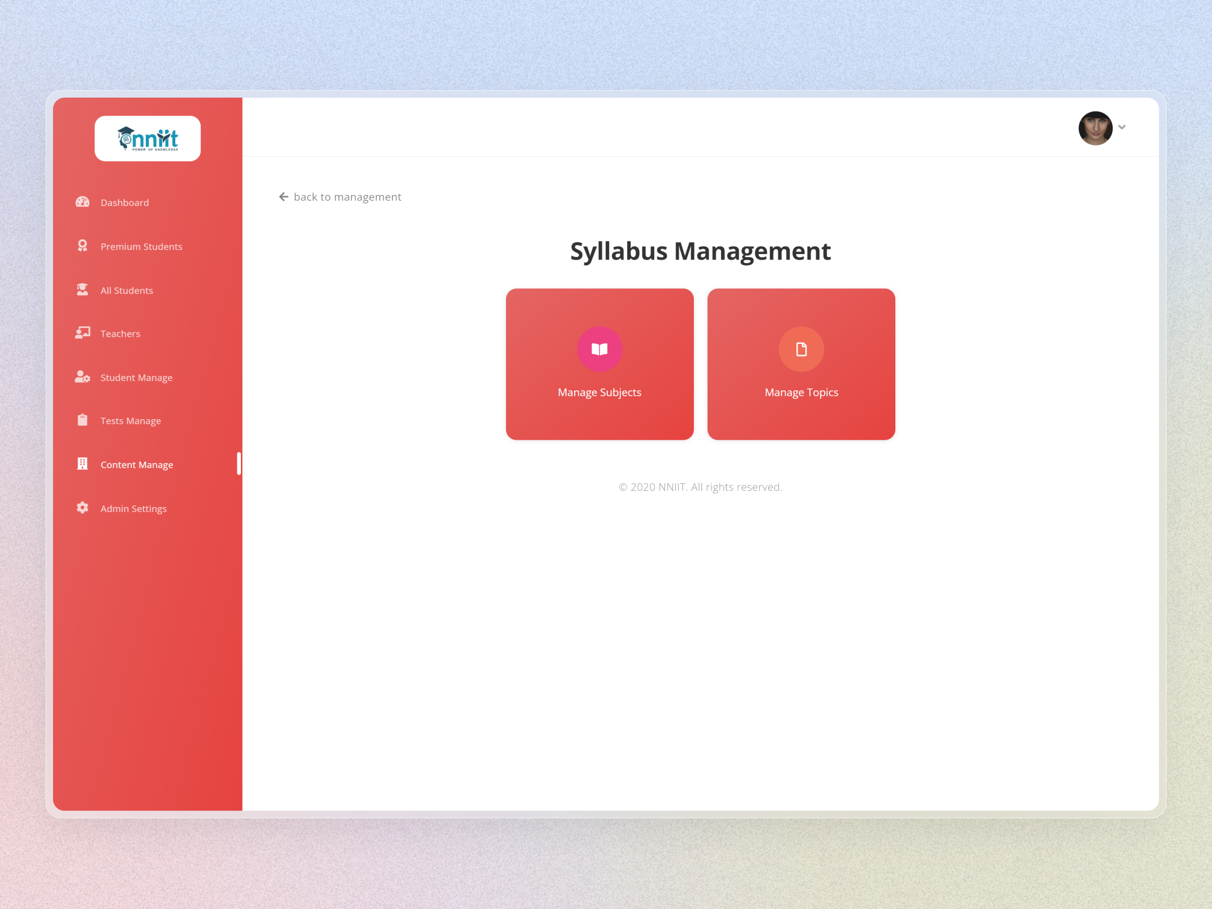 NNIIT Learning Management System | Craftnotion