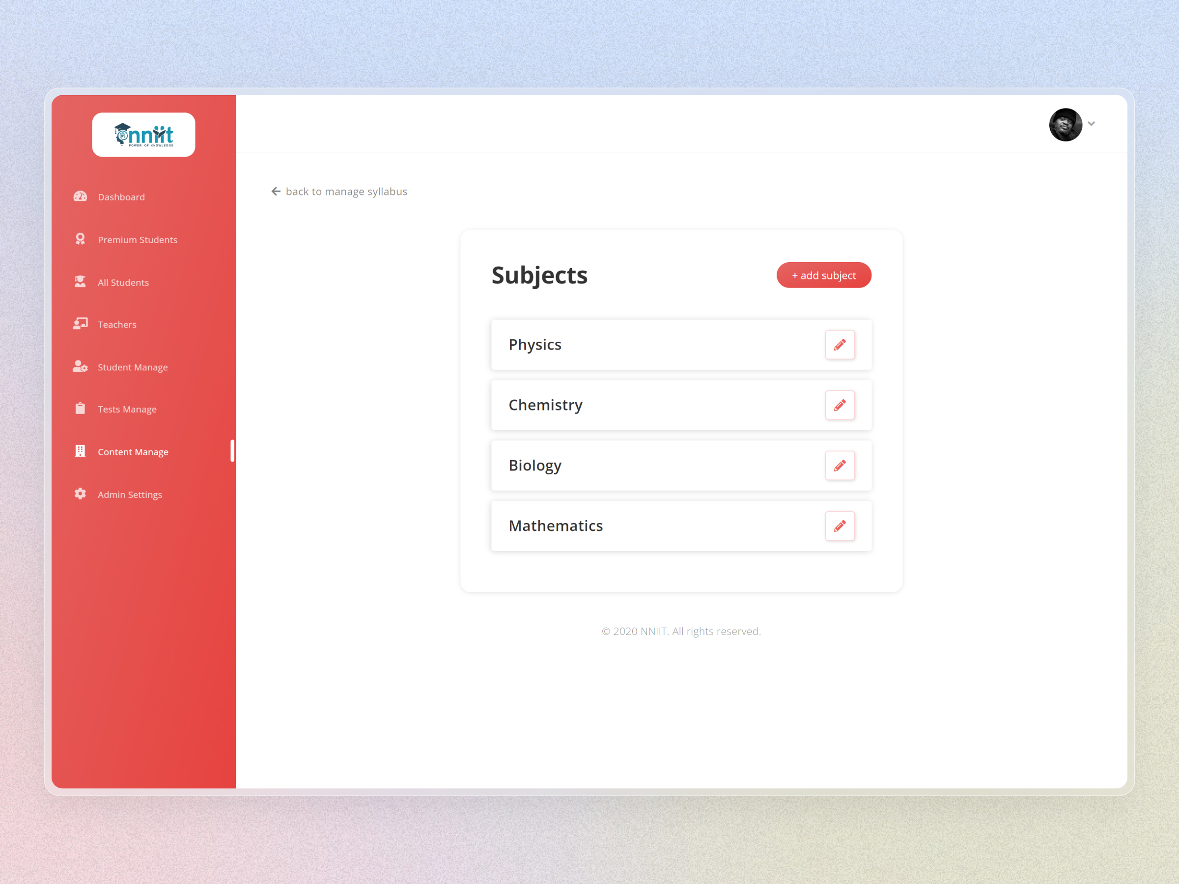 NNIIT Learning Management System | Craftnotion