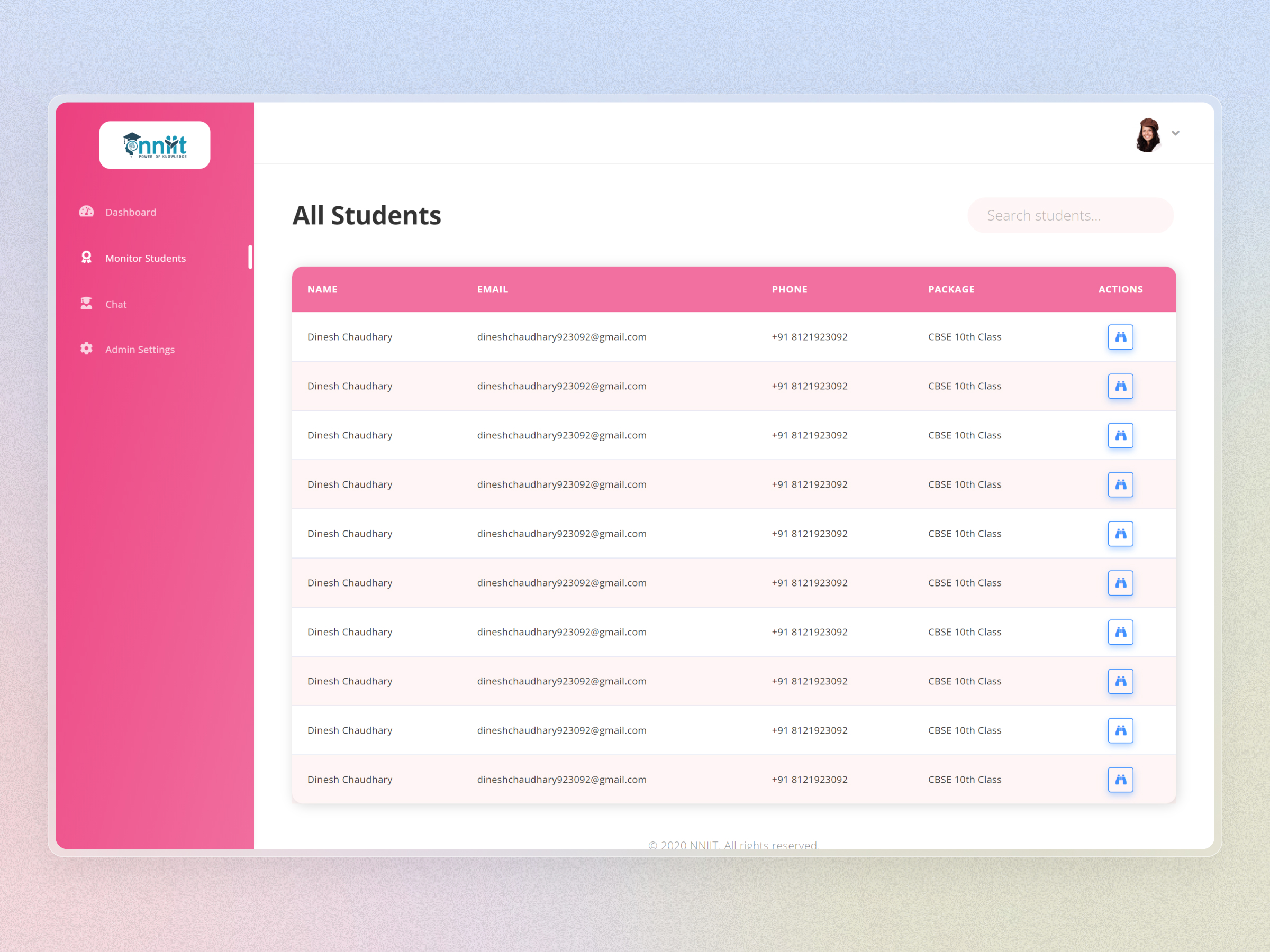 NNIIT Learning Management System | Craftnotion