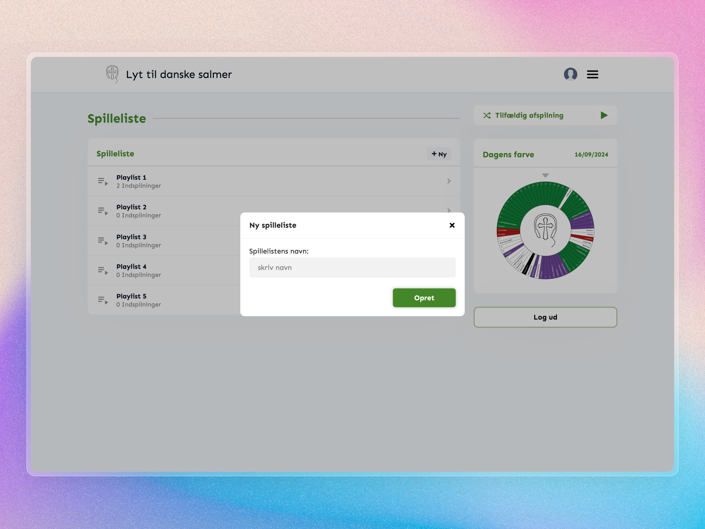 Lyt til Danske Salmer Website | Craftnotion
