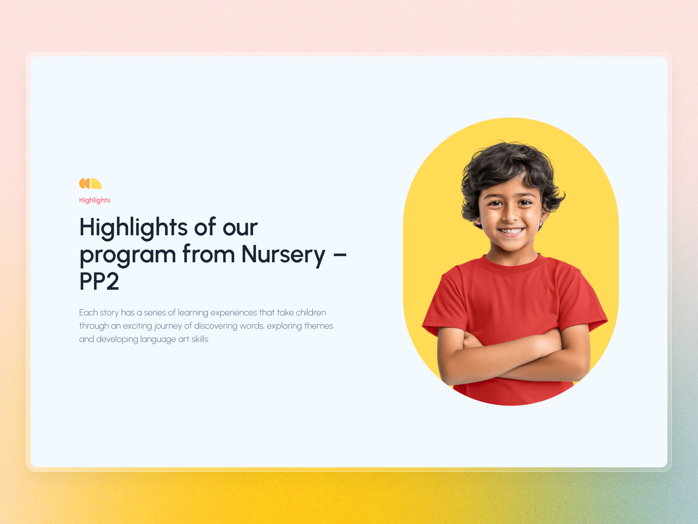 Siddhi Early Learning Center Website | Craftnotion
