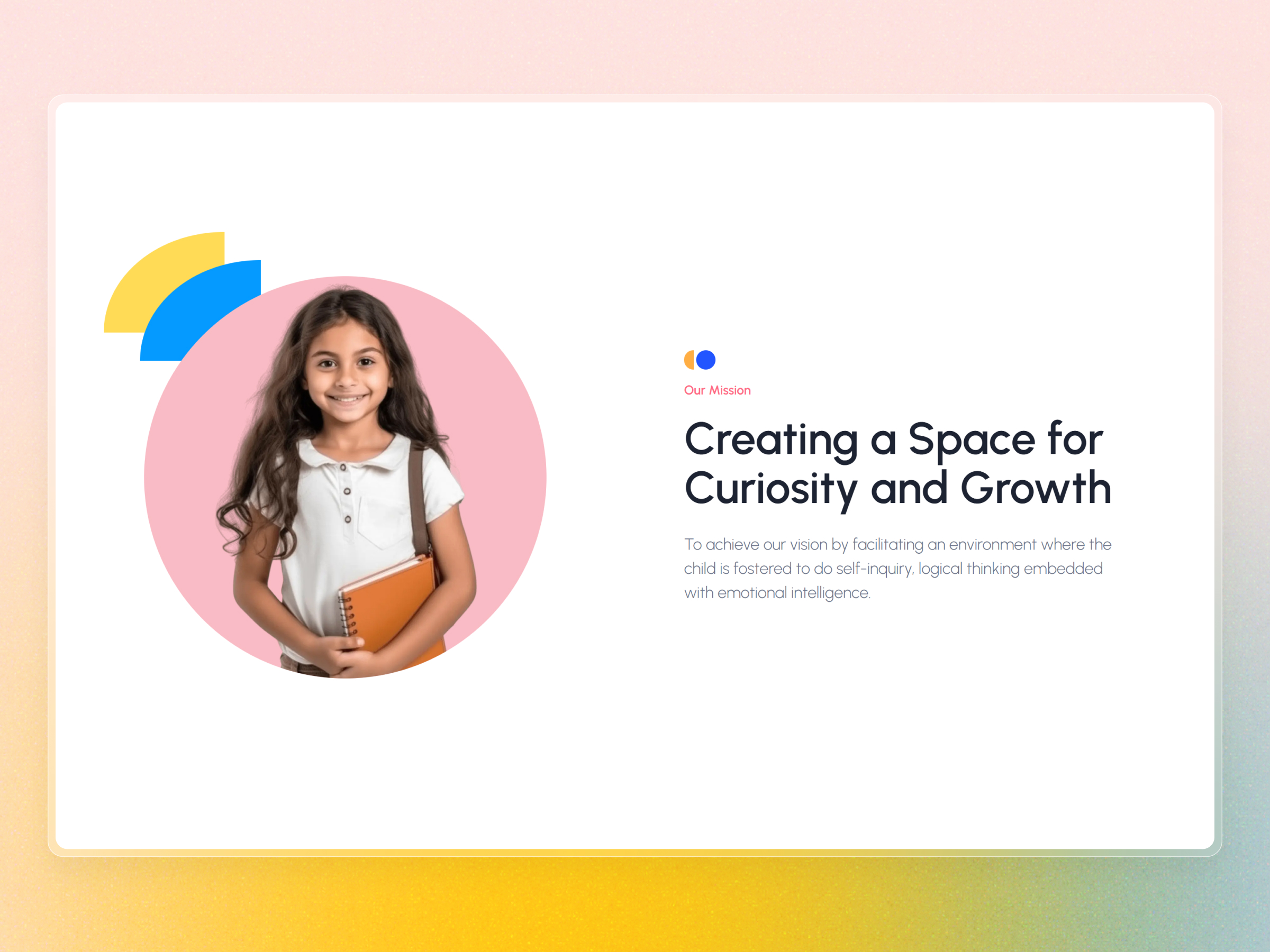 Siddhi Early Learning Center Website | Craftnotion