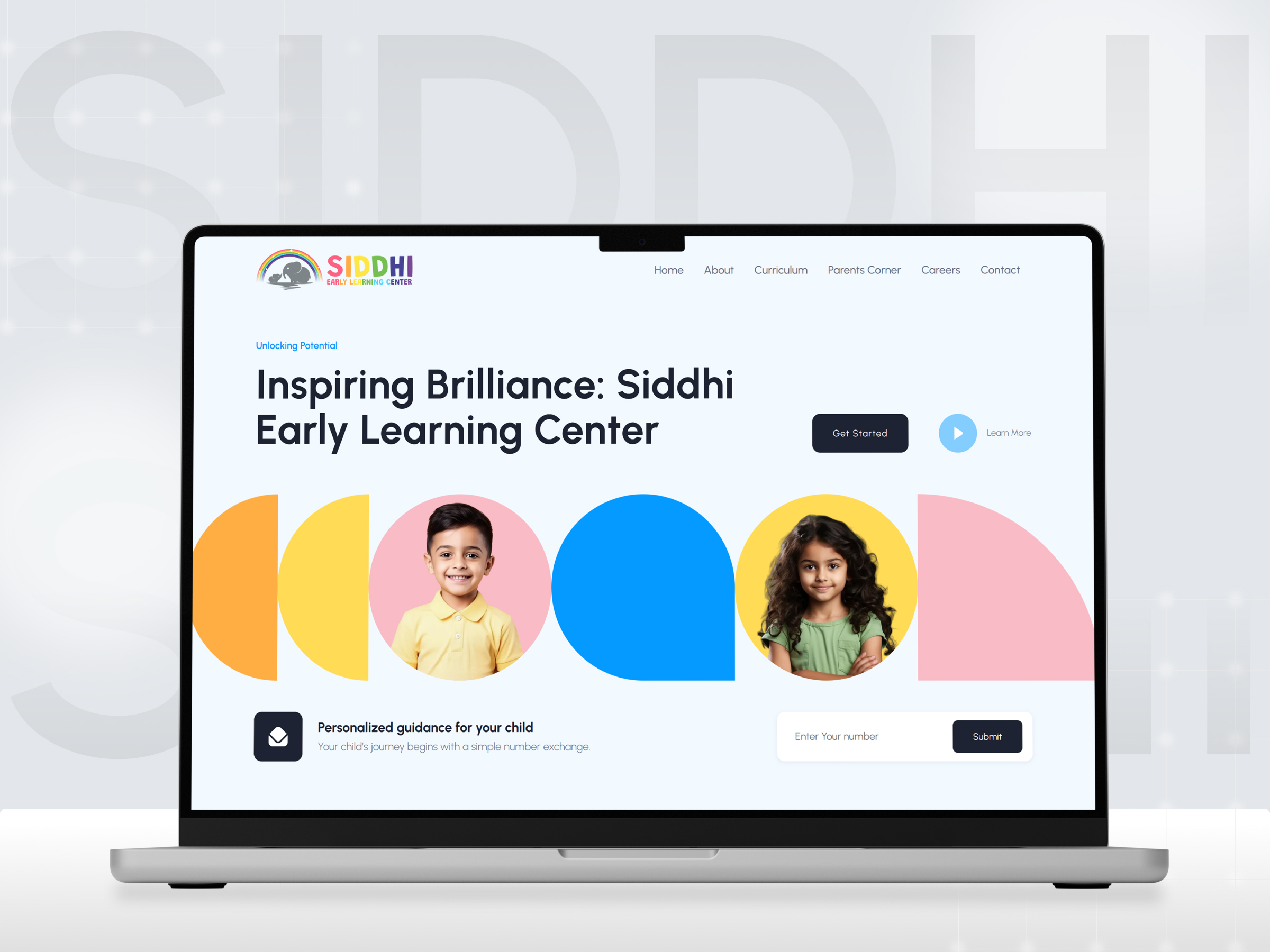 Siddhi Early Learning Center Website | Craftnotion