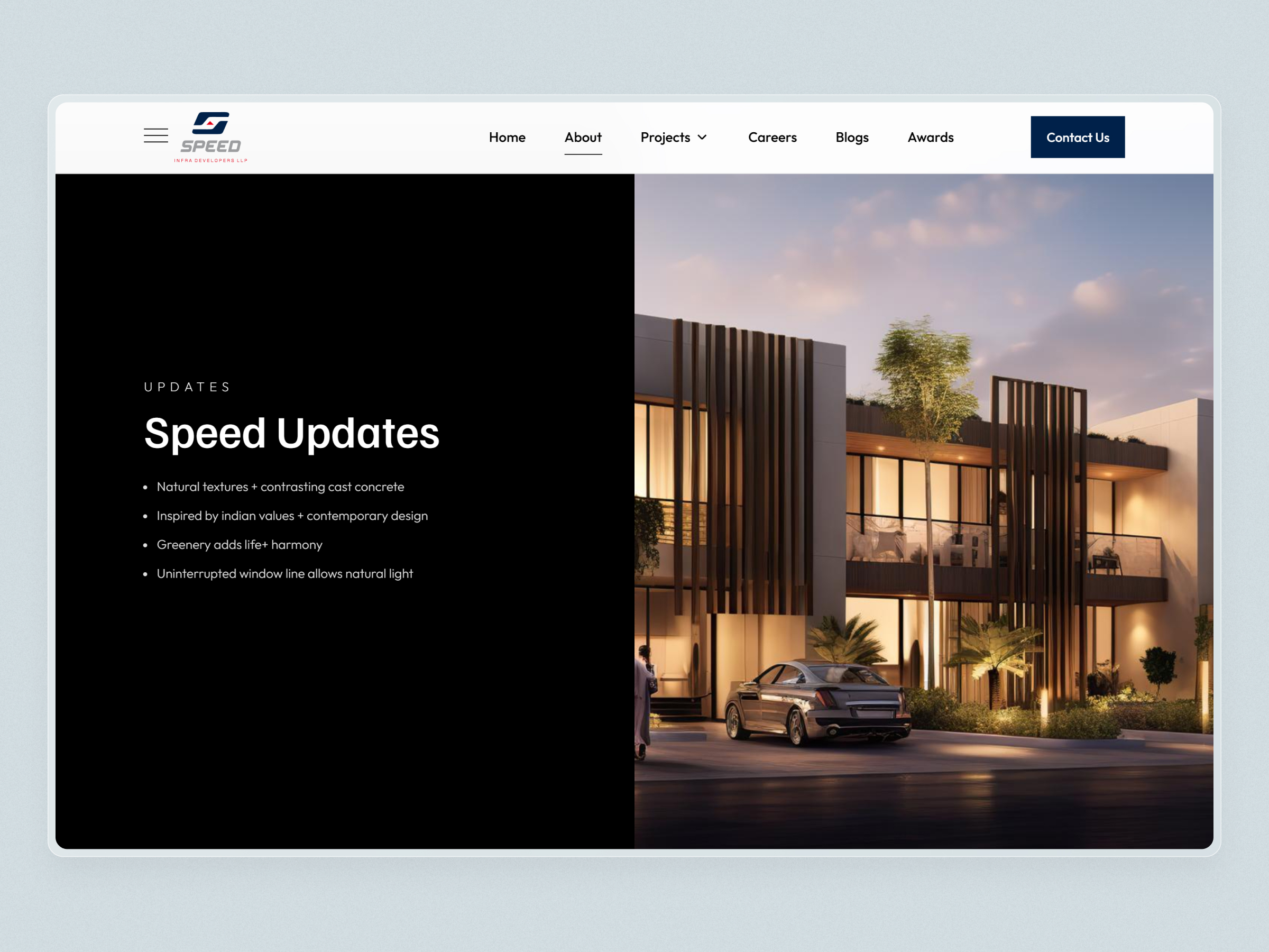 Speed Infra Real Estate Website | Craftnotion