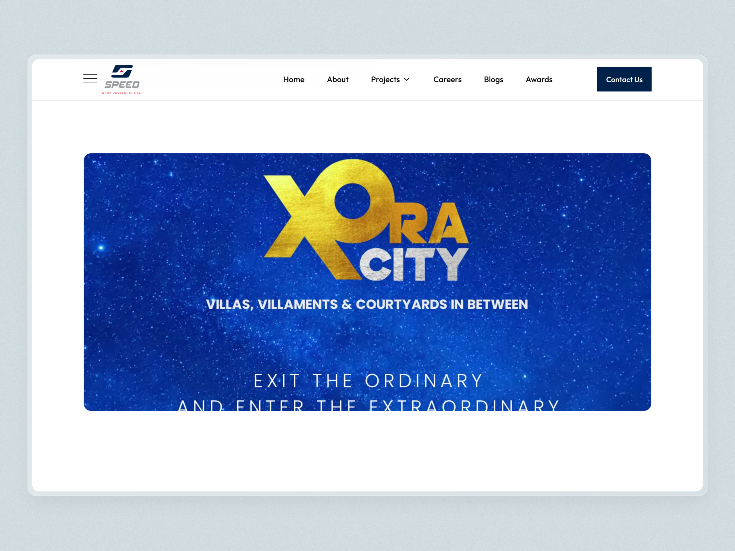 Speed Infra Real Estate Website | Craftnotion