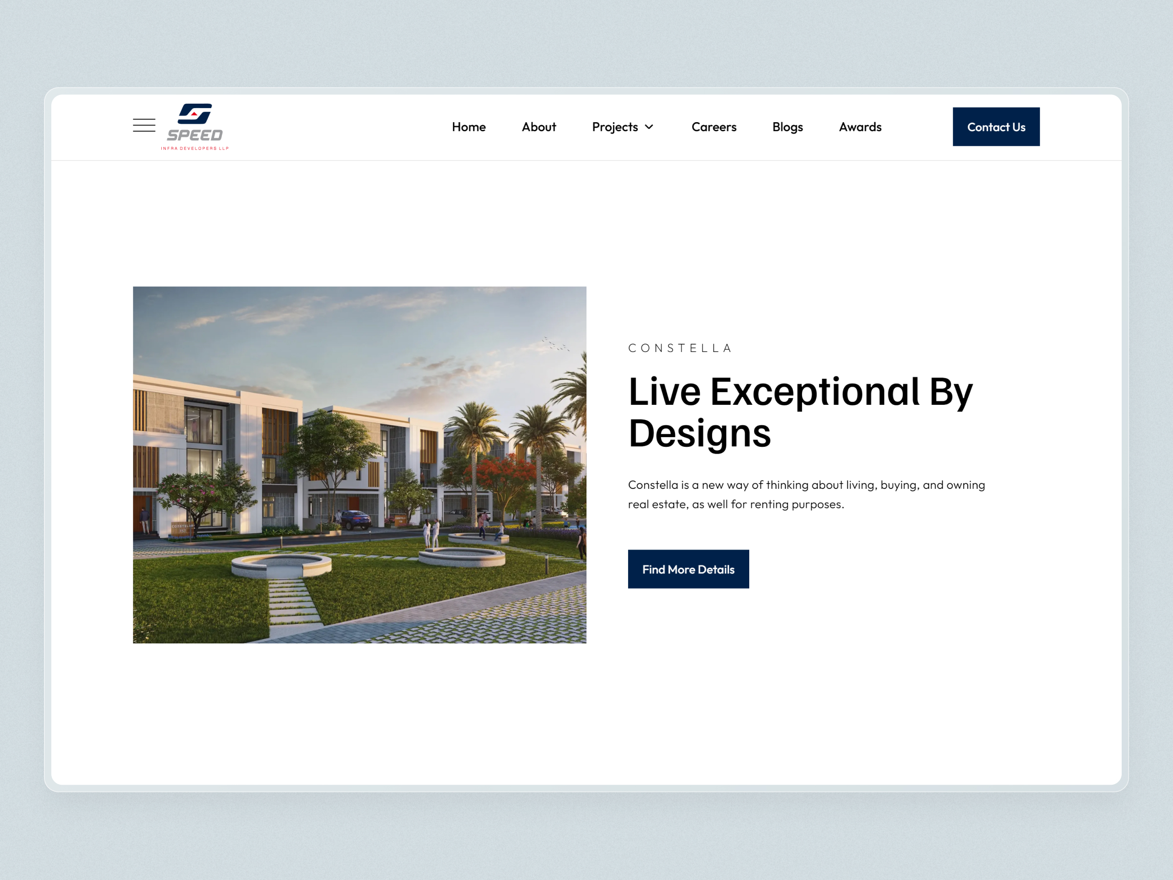 Speed Infra Real Estate Website | Craftnotion