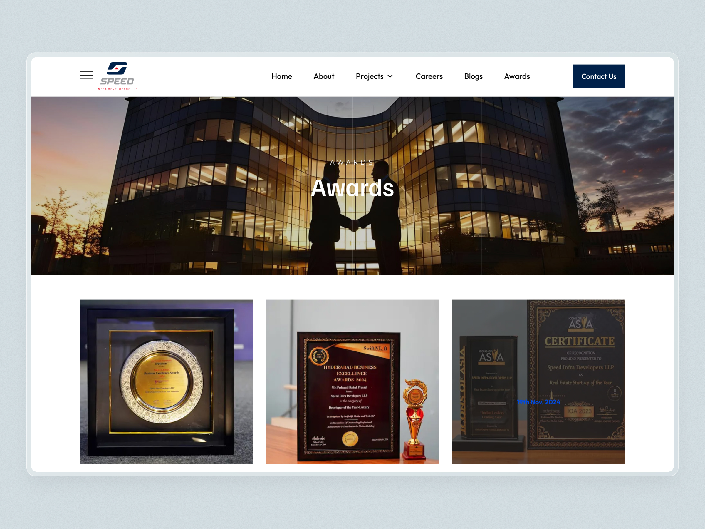 Speed Infra Real Estate Website | Craftnotion