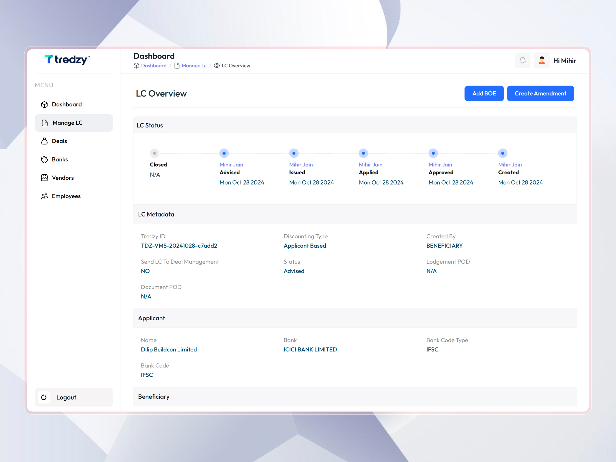 Tredzy Fintech SaaS Platform | Craftnotion
