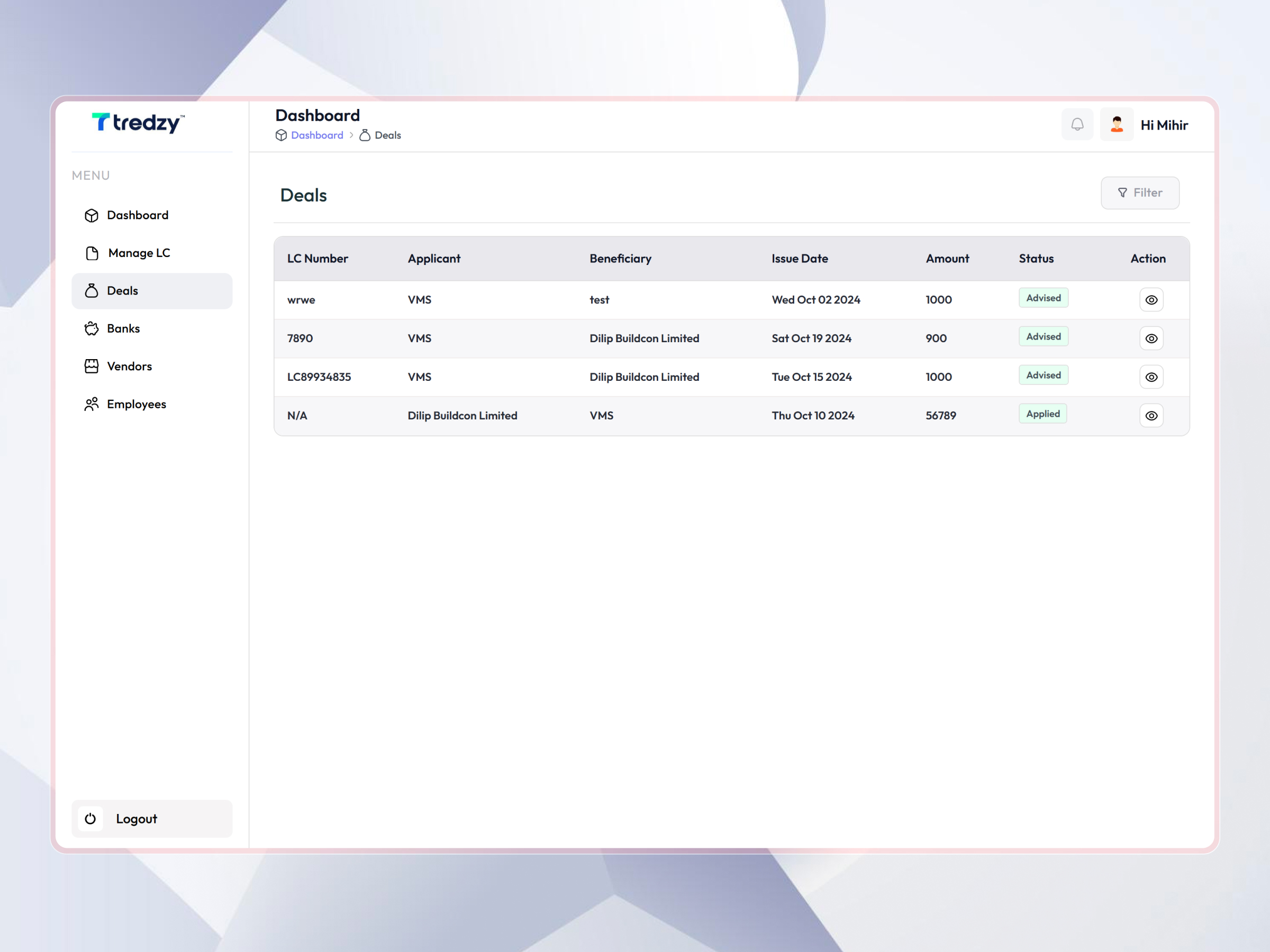 Tredzy Fintech SaaS Platform | Craftnotion
