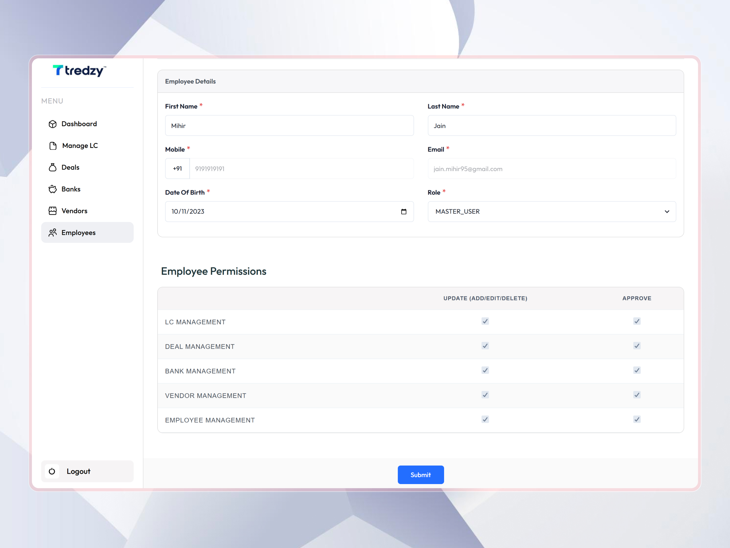 Tredzy Fintech SaaS Platform | Craftnotion