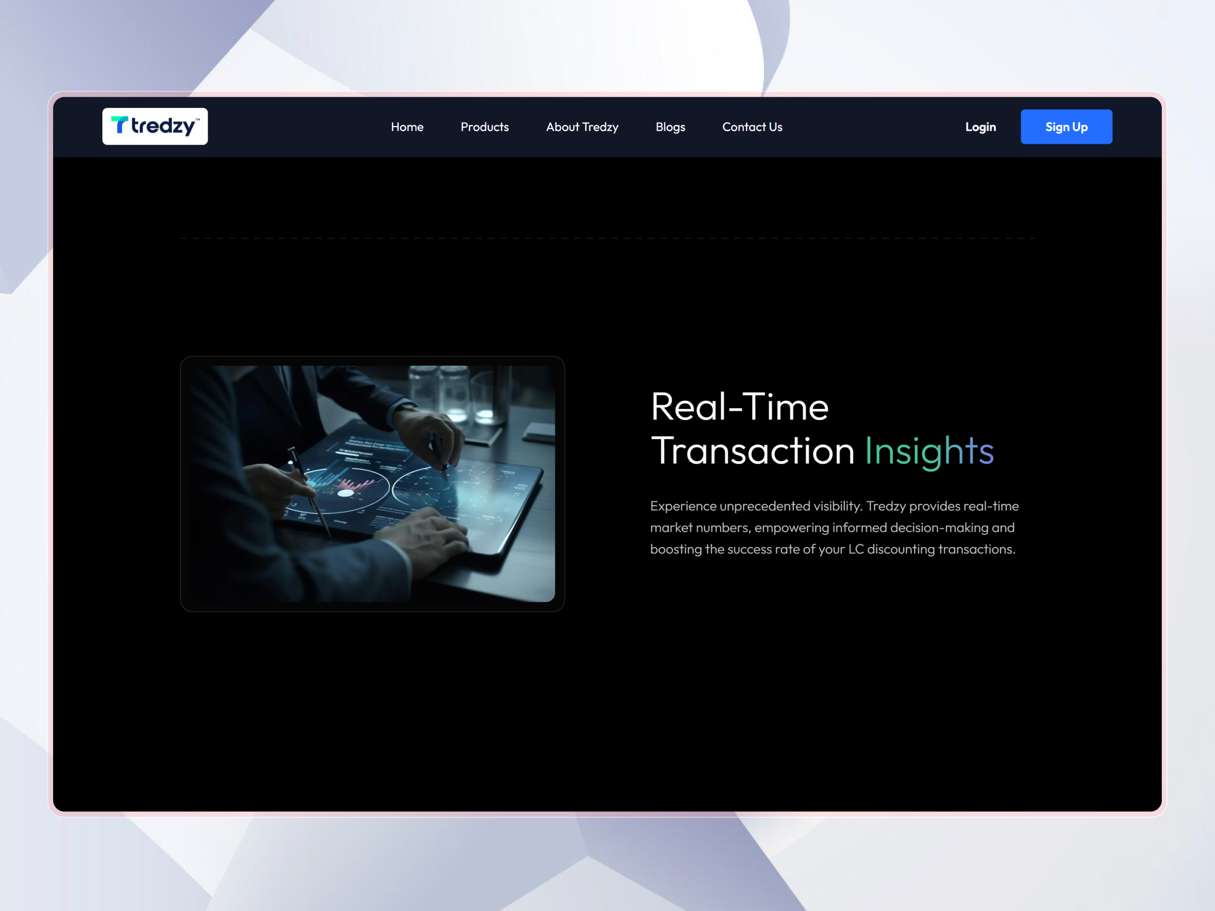Tredzy Fintech SaaS Platform | Craftnotion