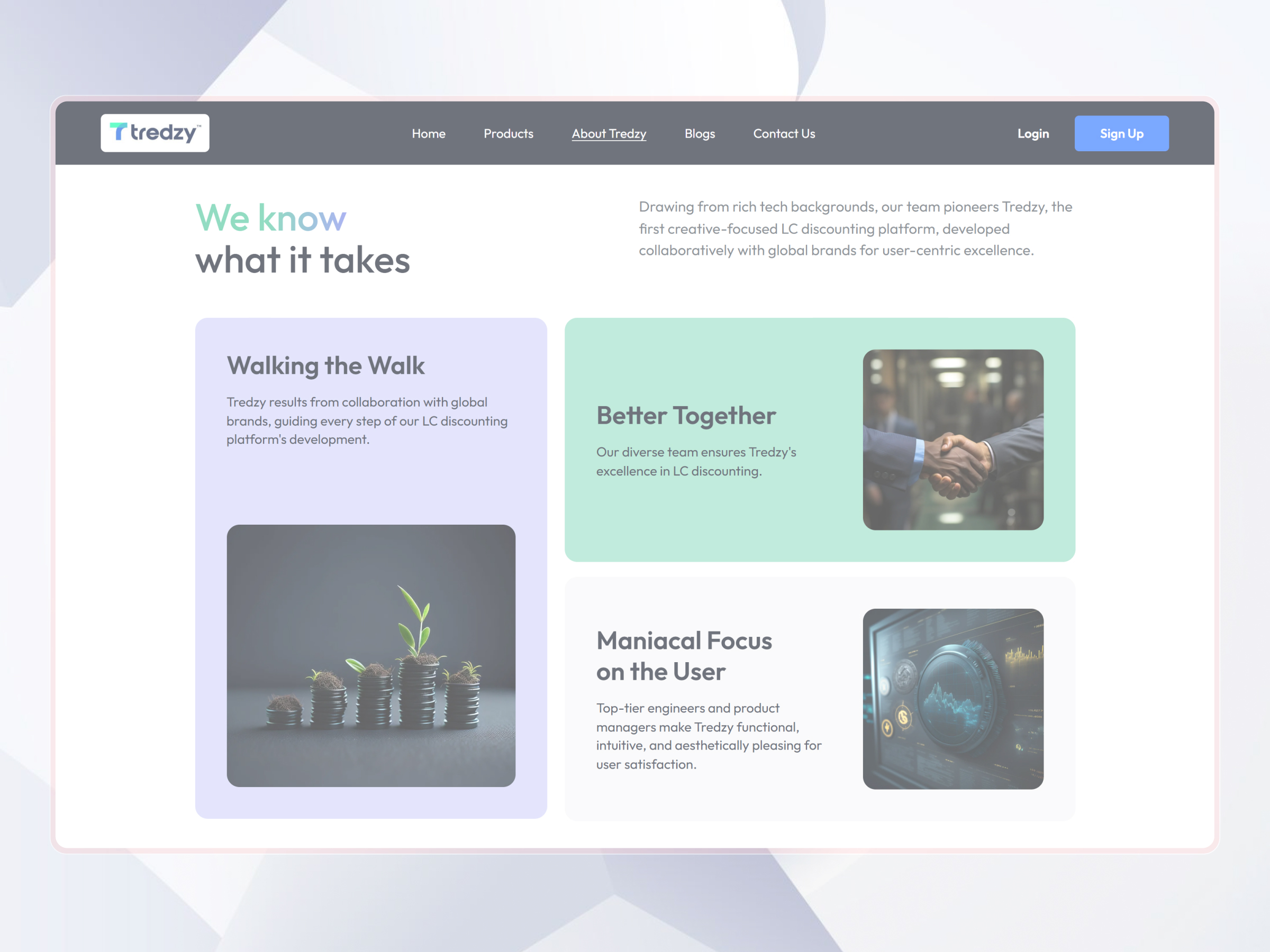 Tredzy Fintech SaaS Platform | Craftnotion