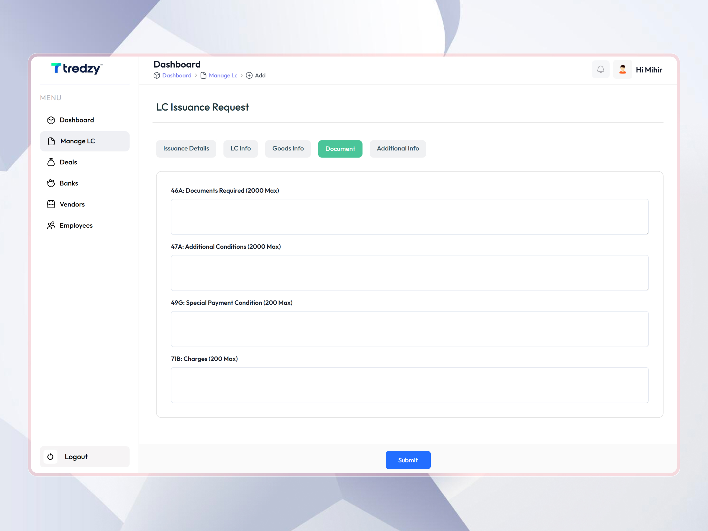 Tredzy Fintech SaaS Platform | Craftnotion