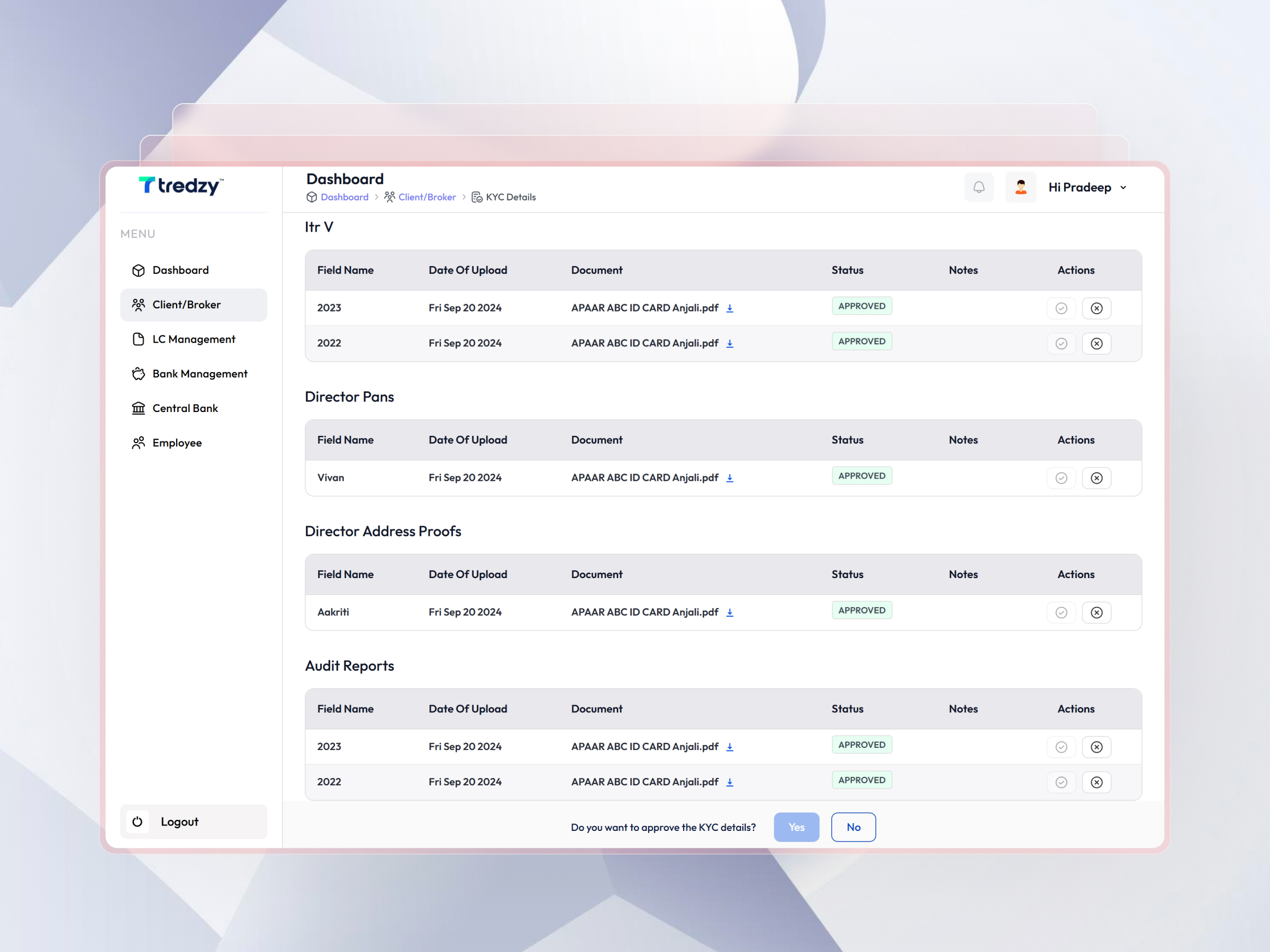 Tredzy LC Discounting Dashboard | Craftnotion